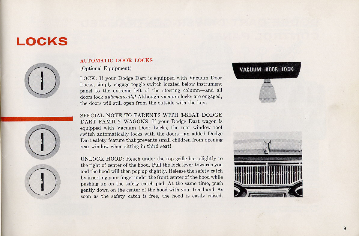 1960 Dodge Dart Owners Manual Page 59